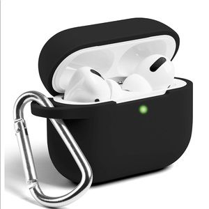 Red silicone airpods pro case